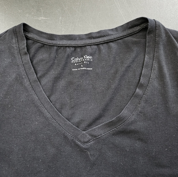 NWOT - Calvin Klein Performance Black Tee Jersey - Size L - Picture 3 of 4